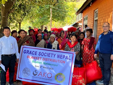 Blanket Distribution to single women & Disable persons